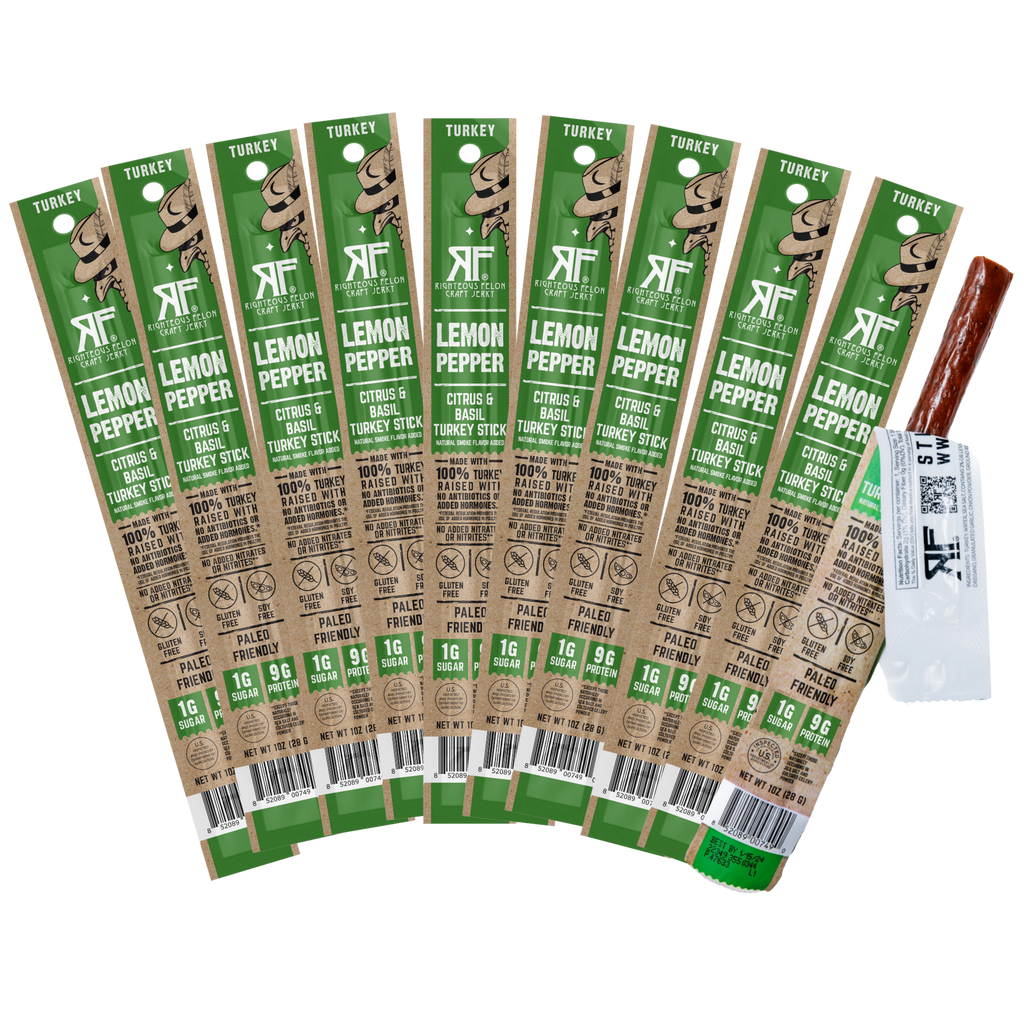 Lemon Pepper Turkey Stick (10-Pack) O1