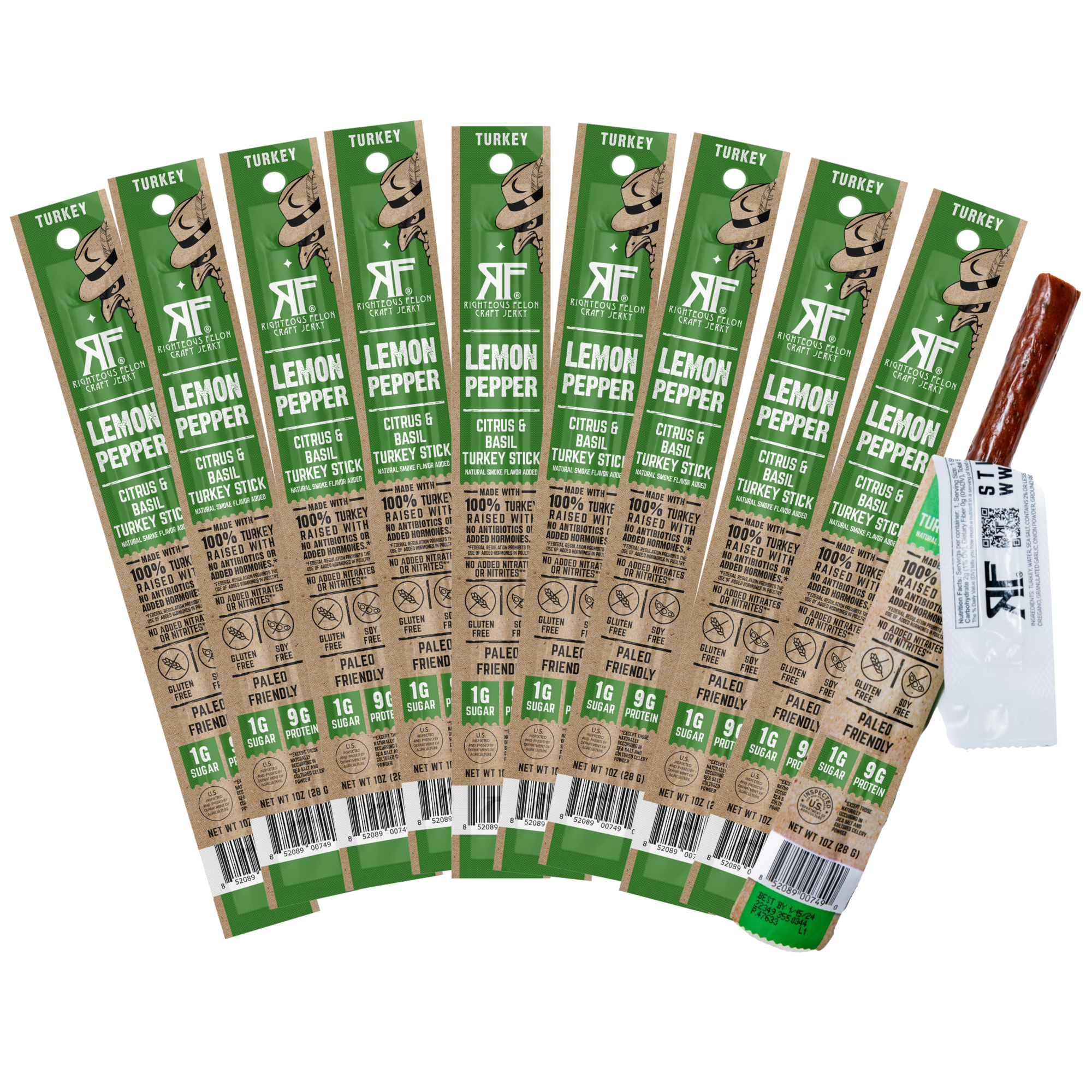 Lemon Pepper Turkey Stick (10-Pack) J0