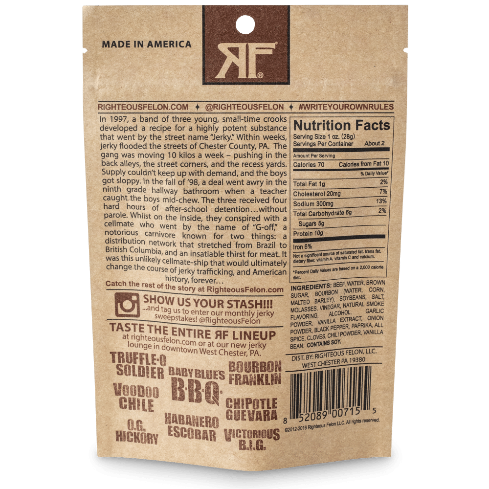Bourbon Franklin Beef Jerky F3