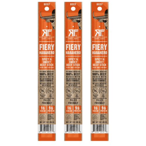 Fiery Habanero Beef Stick (3-Pack) K6