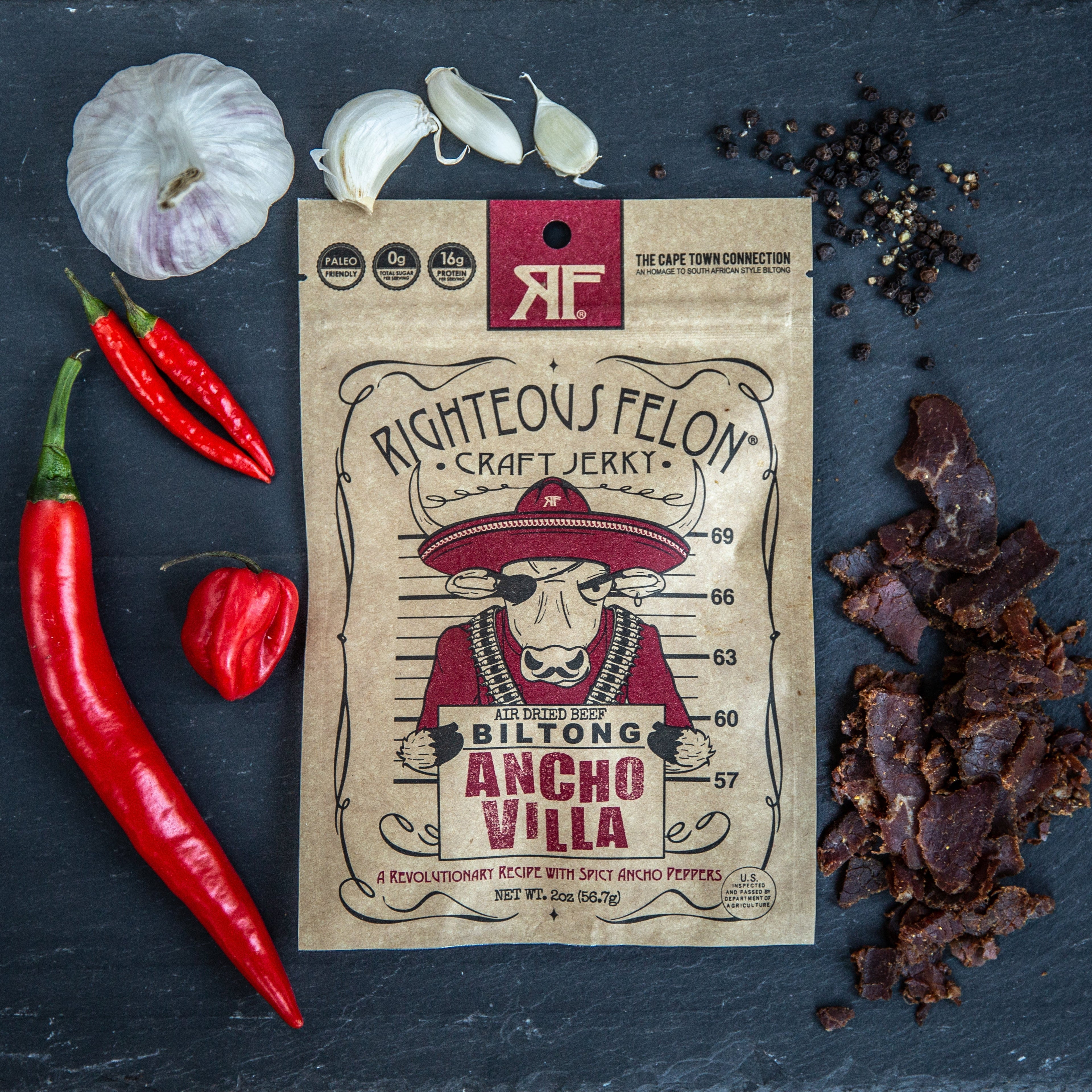 Ancho Villa Biltong (8-pack) T7