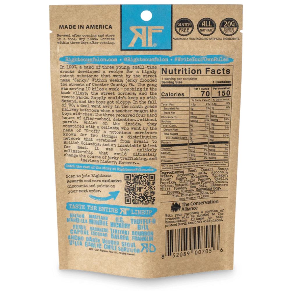 Bootleggin' BBQ Beef Jerky (8-pack) L7