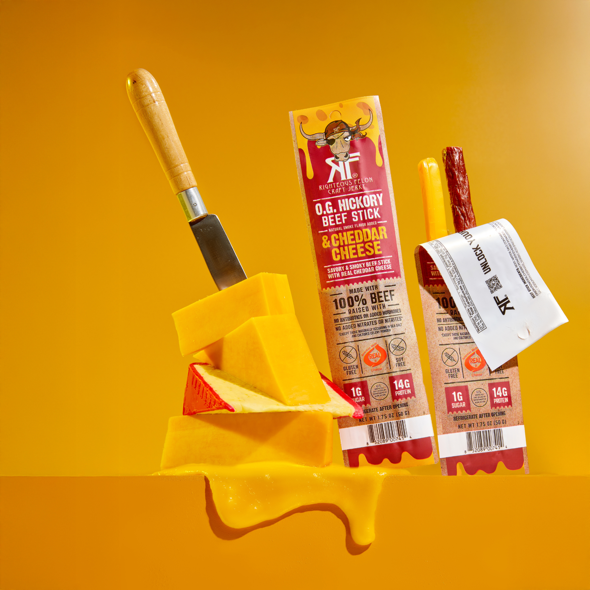 NEW Side-by-Side Beef & Cheese Sticks (10ct Caddy/1.75oz ea) R3