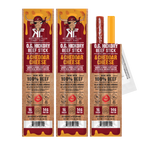 NEW Righteous Felon Beef & Cheese Sticks 3-Pack (1.75oz each) Q0