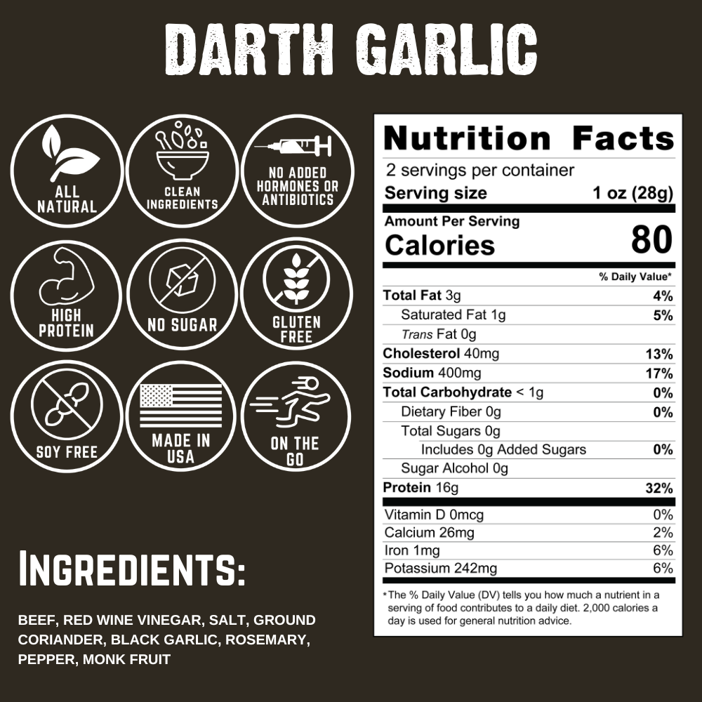 Darth Garlic Biltong A5