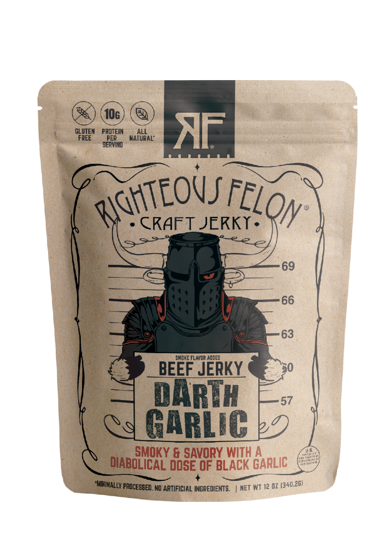 Darth Garlic Beef Jerky 12oz V7