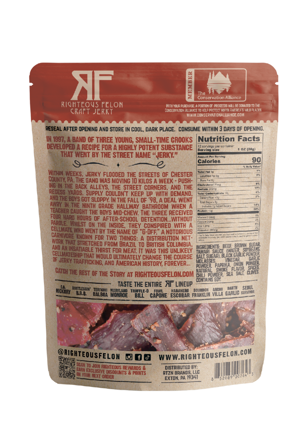 Darth Garlic Beef Jerky 12oz V7