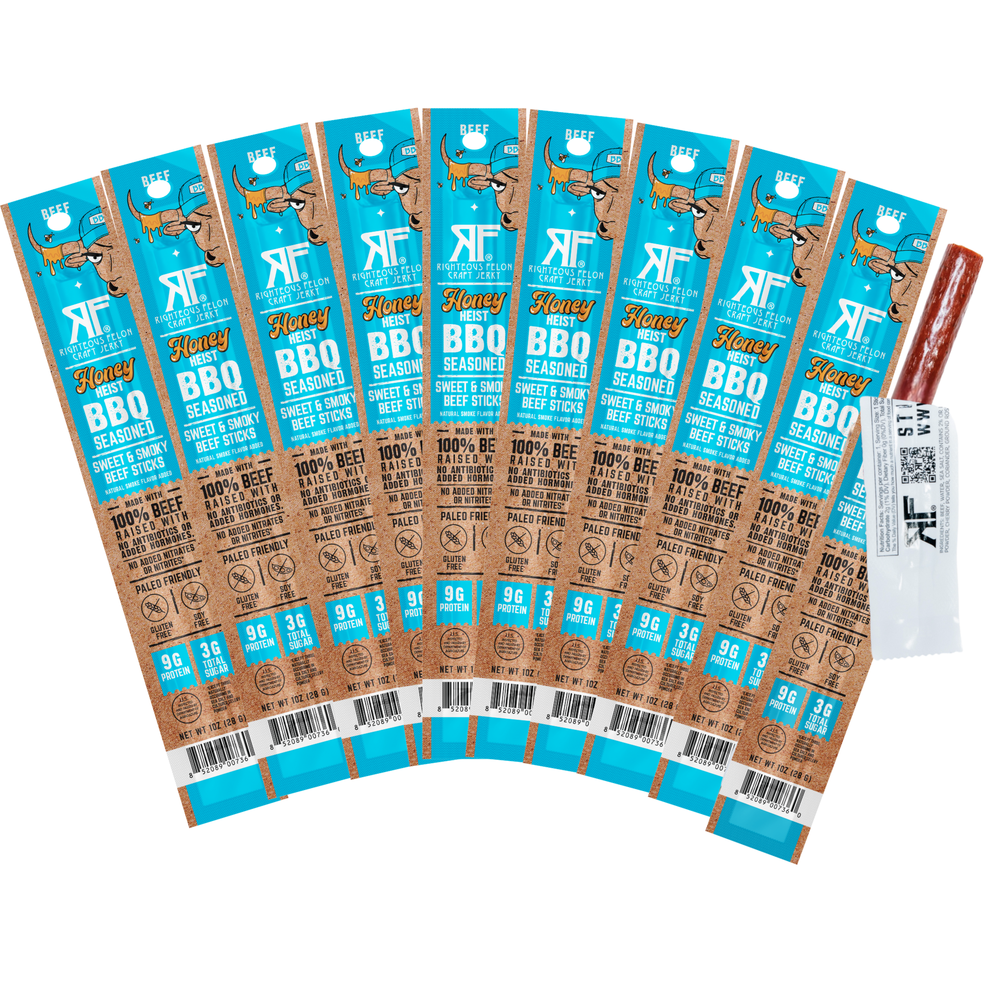 NEW Honey Heist BBQ Beef Stick (10-Pack) A0