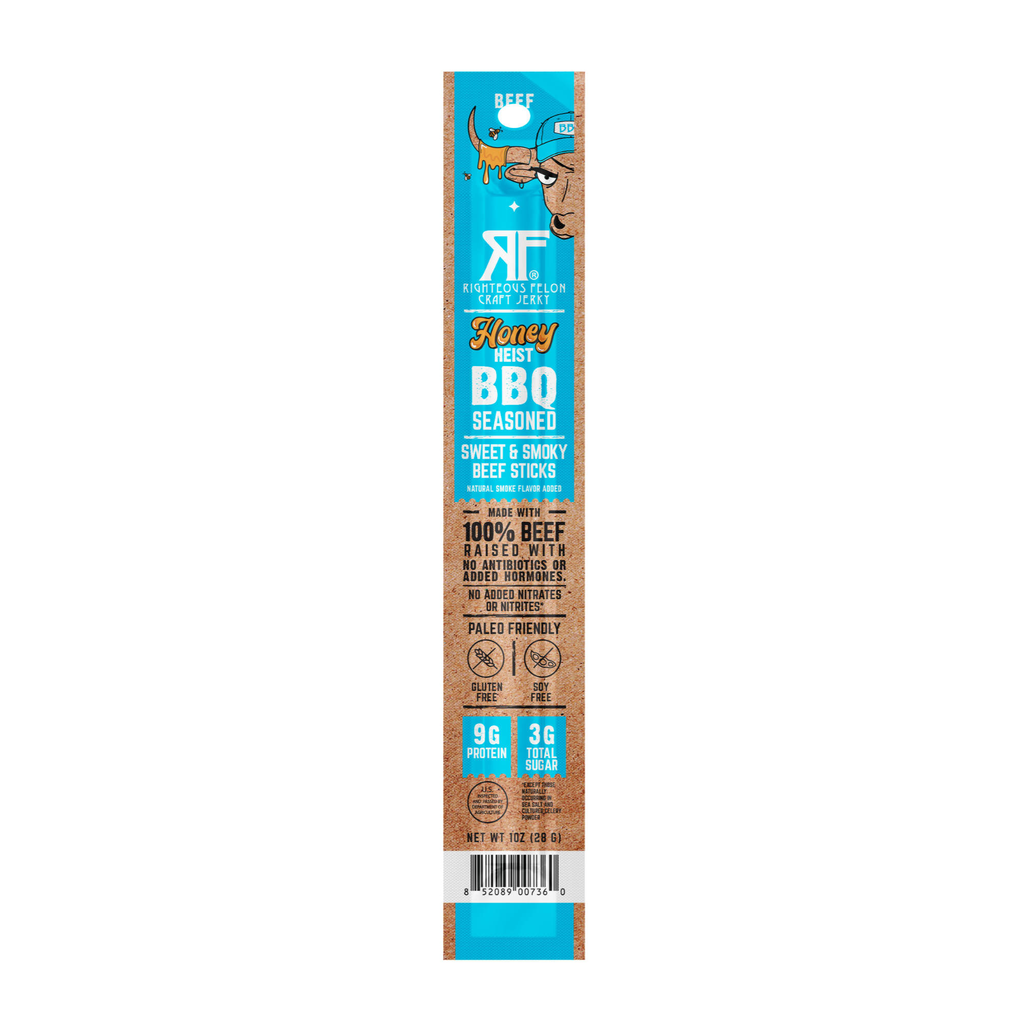 NEW Honey Heist BBQ Beef Stick  (1-Pack) - LIMIT 1 FREE STICK Q8