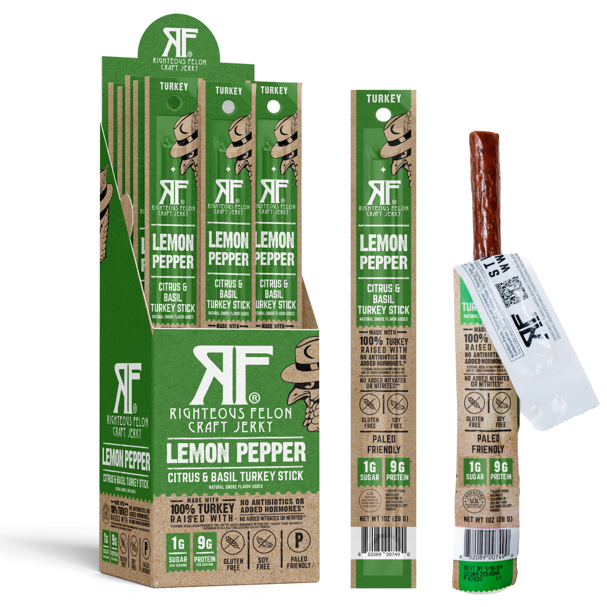 Lemon Pepper Turkey Stick (24-Pack) X6