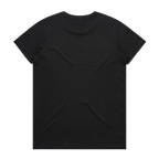 Women's Black & White Basic T-Shirt A1