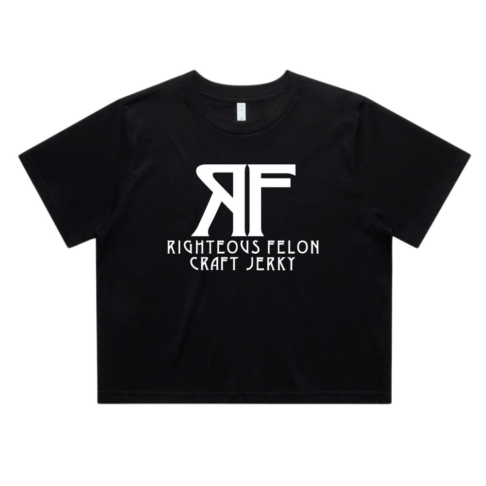 Women's Black & White Classic Crop C4