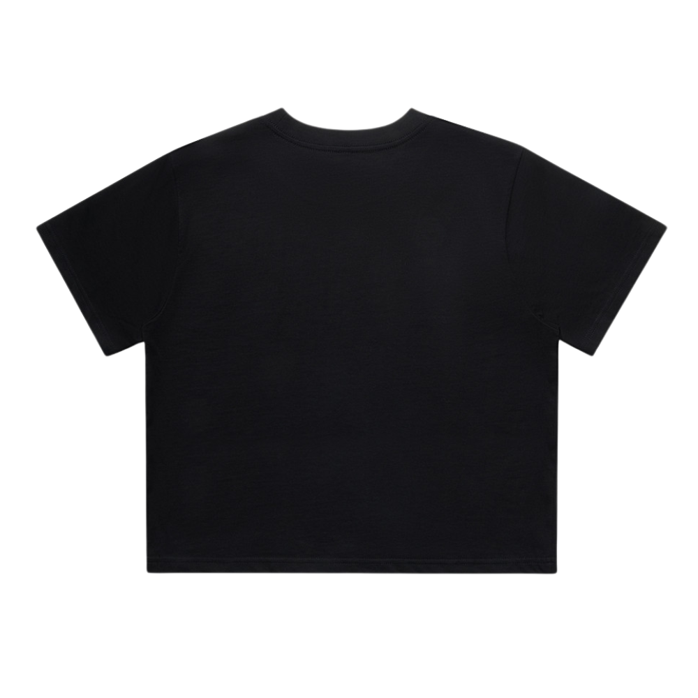 Women's Black & White Classic Crop C4