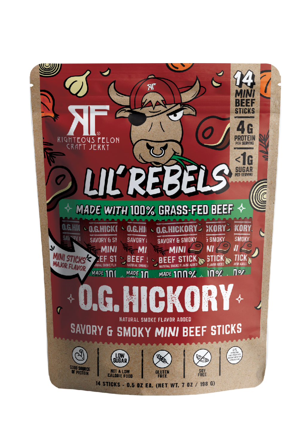 Lil Rebels Hickory Meat Sticks – 14ct pack P3