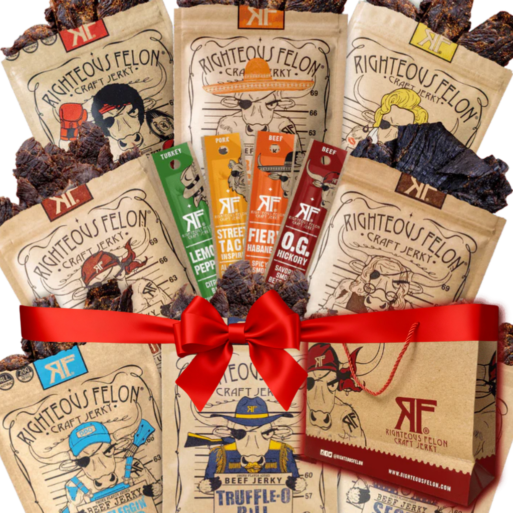 Righteous Sampler Beef Jerky & Meat Sticks (12-Pack) I5