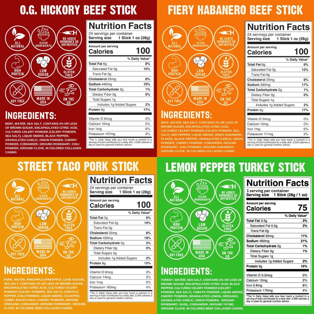 Variety Meat Sticks (24-pack) S7